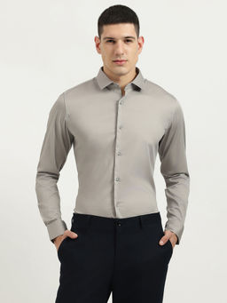 United Colors of Benetton - Men Grey Solid Formal Shirt