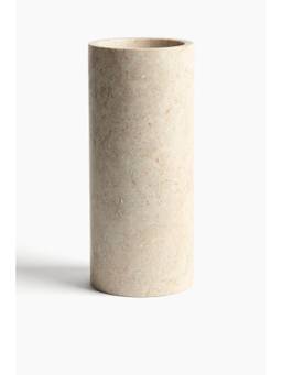 H&M - Beige Large Marble Vase