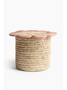 H&M - Beige Braided Storage Basket