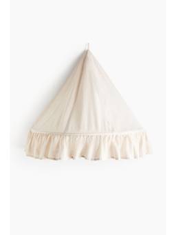 H&M - Beige Frill-Trimmed Bed Canopy
