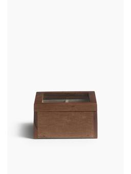 H&M - Brown Small Wooden Jewellery Box