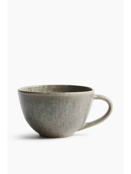 H&M - Green Stoneware Tea Mug