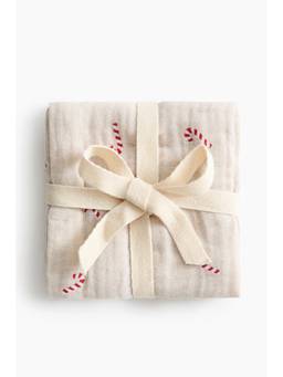 H&M - White 2-Pack Muslin Cloths