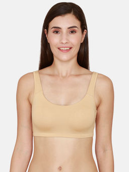 Zivame - Coucou by Zivame Essentials Double Layered Non Wired 3-4th Coverage Slip On Bra - Roebuck