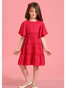 MASTARANG - Hot Pink Solid Dress