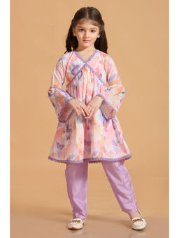 MASTARANG - Lavender Self Design Kurta and Pant (Set of 2)