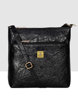 ESBEDA - Black Colour Front Pocket Stylish Medium Sling Bag for Women