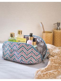 Fabindia - Multi Cotton Blend Printed Toiletry Bag
