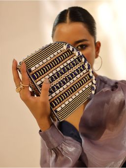 THE TAN CLAN - Asma Blue Handbag