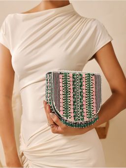 THE TAN CLAN - Asma Green Handbag