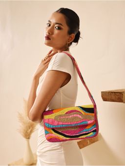 THE TAN CLAN - Aster Multicolour Baguette Bag