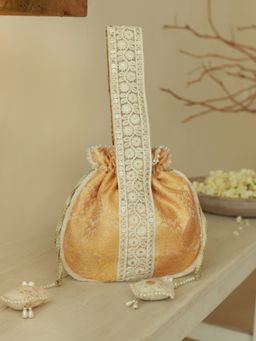 THE TAN CLAN - Yellow Ruhi Potli Bag