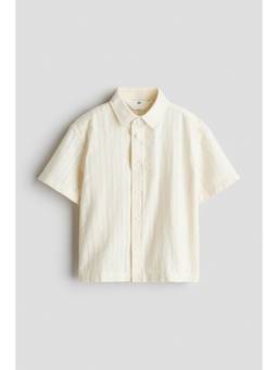 H&M - Boys White Short-Sleeved Shirt