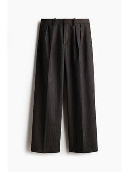 H&M - Men Brown Loose Fit Tailored Trousers