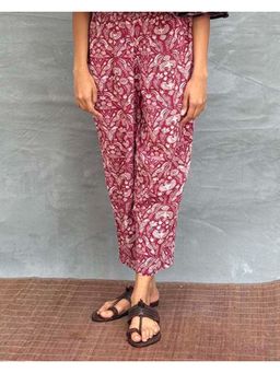 Chidiyaa - Soil Cedar Skies Printed Cotton Pant