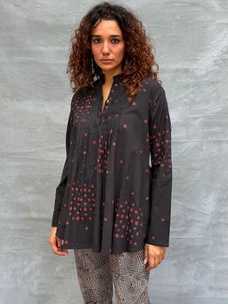 Chidiyaa - Soil Windsong Printed Cotton Top