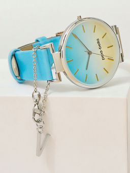 Pipa Bella by Nykaa Fashion - Silver-Plated V Initial Watch Charm