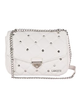LANCETTI - Scherzare White Soft One Size Flap Bag