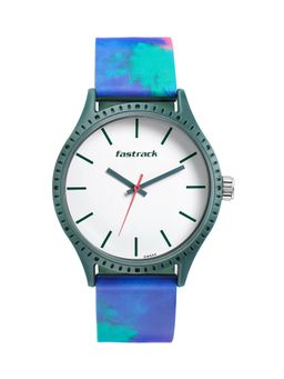 Fastrack - Tees Tie & Dye 38061Pp08 White Dial Analog Watch For Men