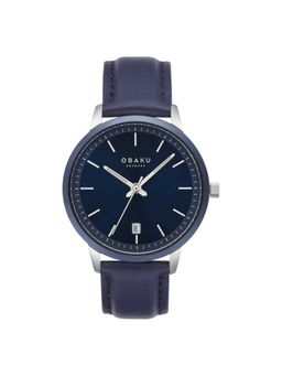 Obaku - Salvie - Saxe Quartz Blue Round Dial Mens Watch - V270GDHLRL