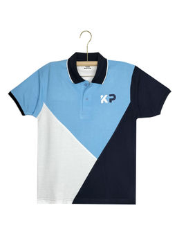 Kuchipoo - Boys Regular Fit Multi Color Colorblock Polo T-Shirt