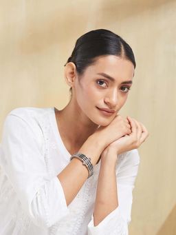 Fabindia - Oxidised Pink Openable Bangle (2.5)