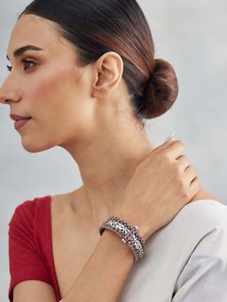 Fabindia - Oxidised Pink Openable Bangle (2.5)