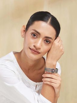 Fabindia - Oxidised Pink Openable Bangle (2.5)