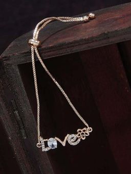 I Jewels - Women Rose Gold Rose Gold-Plated Link Bracelet