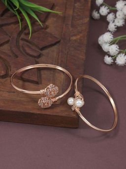 I Jewels - Women Rose Gold-Plated Wraparound Bracelet