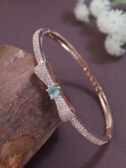 I Jewels - Women Rose Gold-Plated Bangle-Style Bracelet