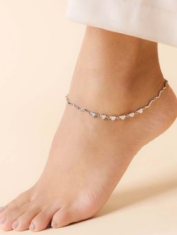 Zavya - The Loving Steps Heart Anklet (Adjustable)
