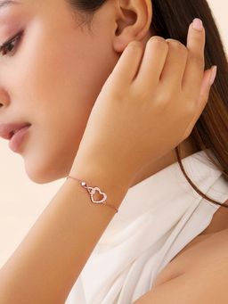 Zavya - Heart Meets Forever Bracelet (Adjustable)