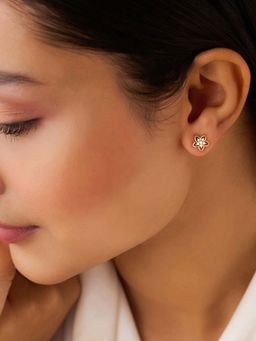 Zavya - A Little Daily Delight Stud Gold Plated Earrings