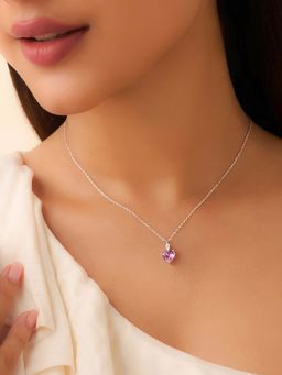 Zavya - Her Heart's First Blush Necklace (Adjustable)
