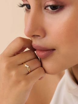 Zavya - My Infinite Vow Gold Plated Ring (Adjustable)