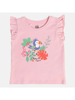 MINI KLUB - Pink Printed Top