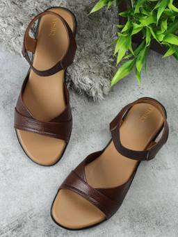 VYSTIQ - Brown Soft Cushion Insole Elegant Womens Comfort Sandals