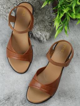 VYSTIQ - Tan Soft Cushion Insole Elegant Womens Comfort Sandals