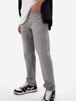 The Souled Store - Mens Ash Grey Denim Jeans