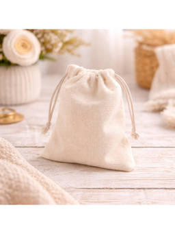 The Big Trove - Cream Suede Jewellery & Multi-Purpose Organizer Pouch