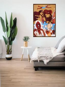 The Art House - Abstract Painting Multicolor (20X30 Inches)