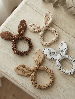FUNKRAFTS - Girls Printed Hair Tie (Pack Of 4)