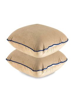 The White Willow - Square Car Cushion Beige (Pack of 2)