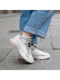 Hopits - Girls Silver Sneakers