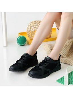 Hopits - Kids Black Uniform School Shoes