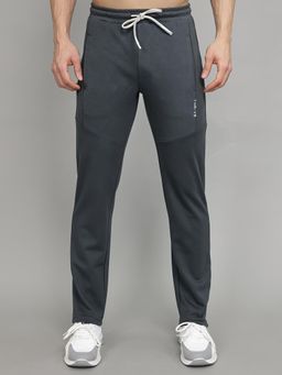 Rock.it - Grey Cotton Blend Solid Trackpant