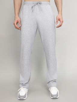 Monte Carlo - Grey Cotton Blend Solid Trackpant