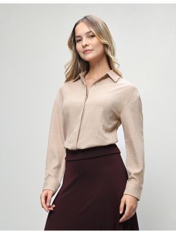 U.S. POLO ASSN. - Women Solid Fitted Shirt