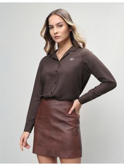 U.S. POLO ASSN. - Women Solid Relaxed Fit Shirt